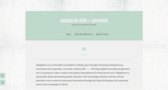 Desktop Screenshot of magdalenakron.com